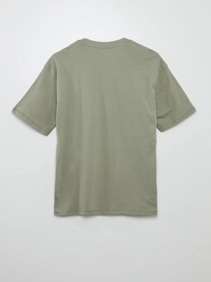 Tee shirt uni coupe large   Vert