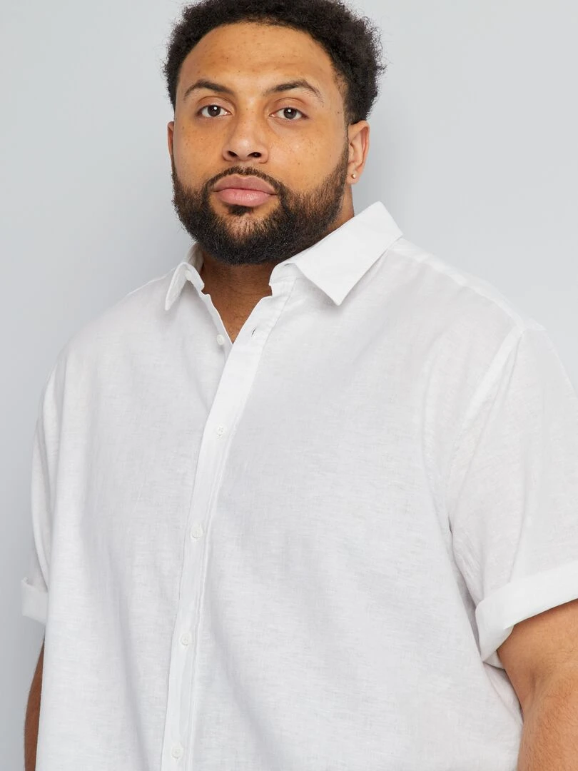 Chemise manches courtes   blanc