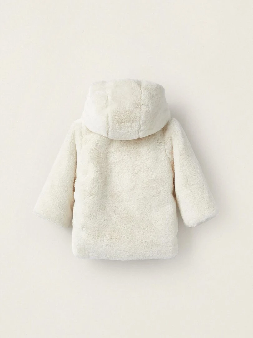Manteau Réversible avec Capuche pour Nouveau Né  BALMORAL'S AFTERNOONS   Blanc
