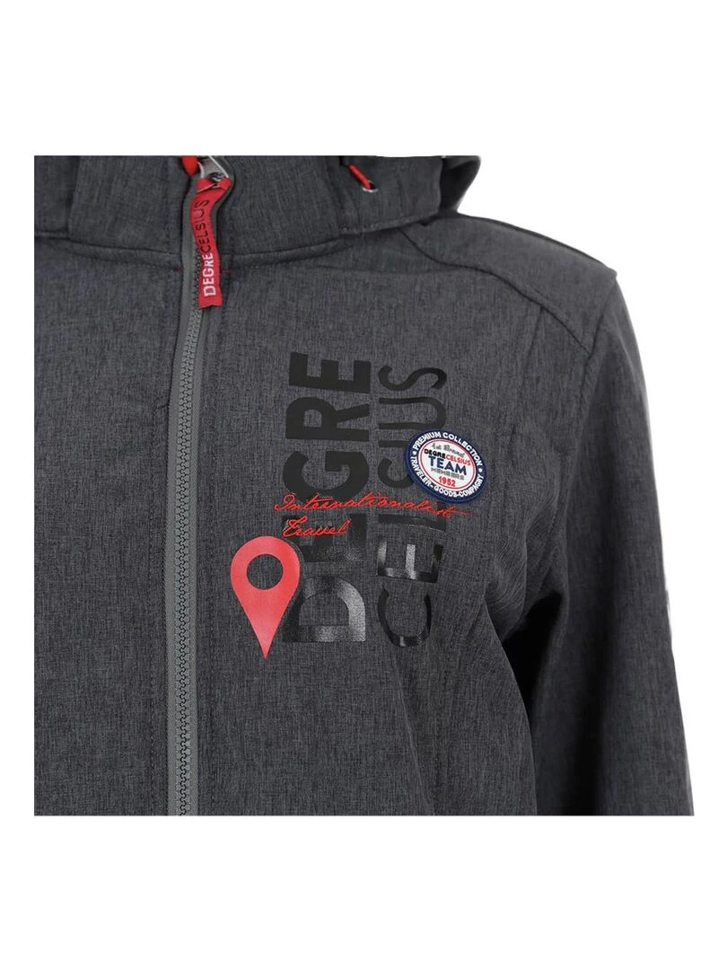 Blouson softshell femme ACALMI   DEGRE CELSIUS   Gris