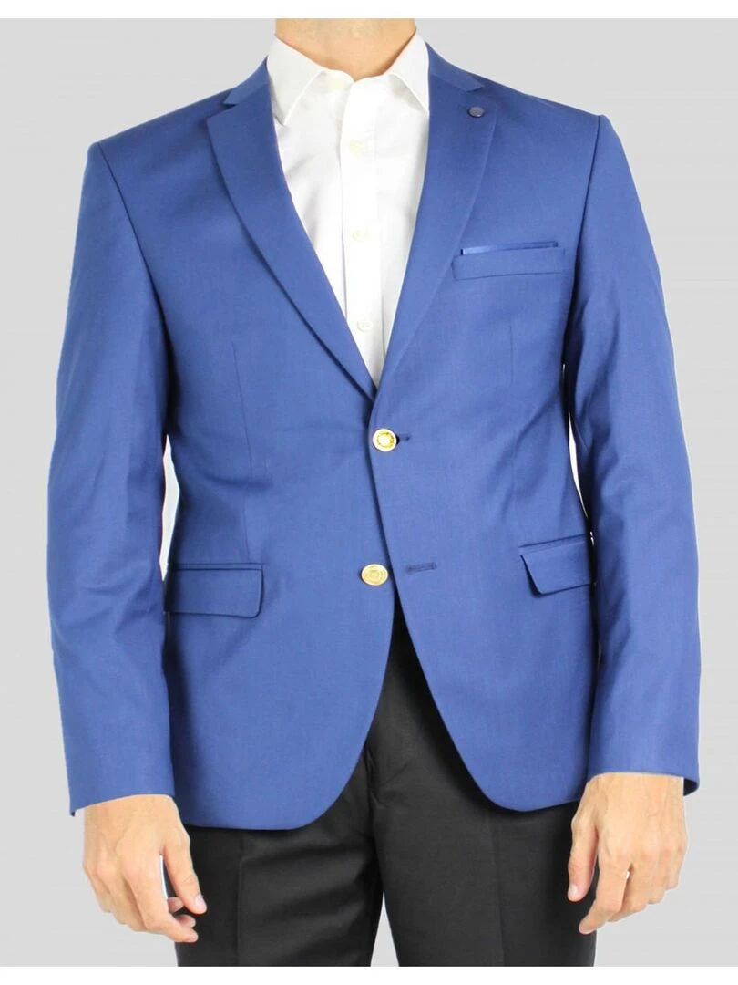 Veste de blazer 2 boutons Kebello Bleu