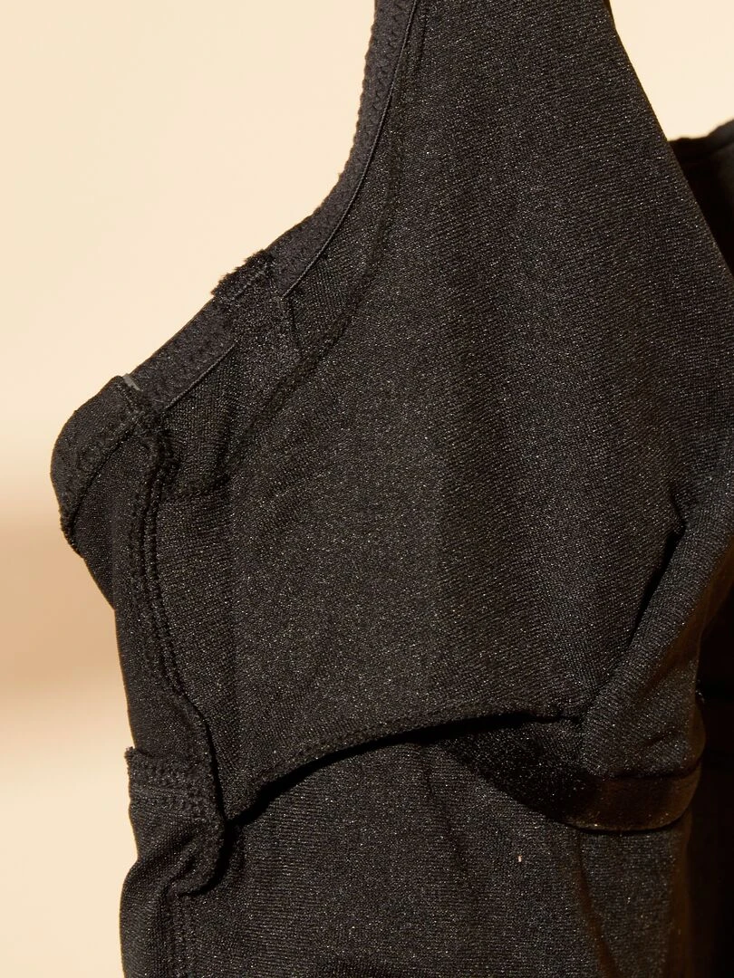 Maillot de bain 1 pièce post opératoire   noir