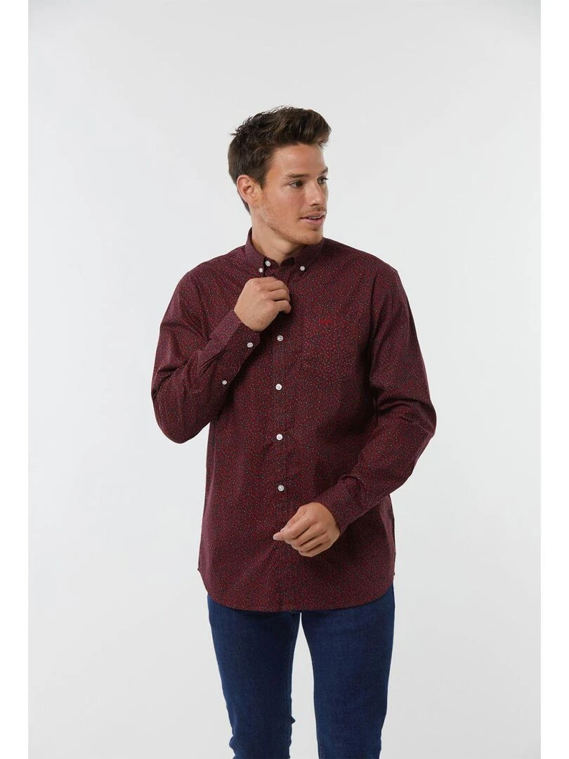 Lee Cooper Chemise manches longues coton DORIC Rouge