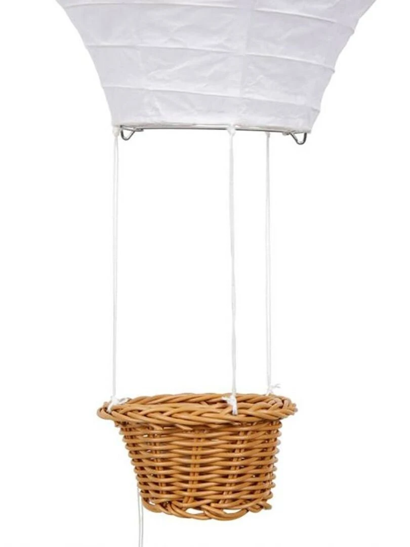 Suspension papier fanions D30   Blanc