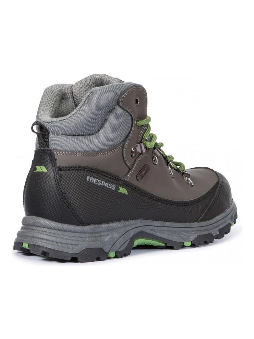 Trespass Glebe II   Chaussures de randonnée imperméables unisexe   Gris Noir