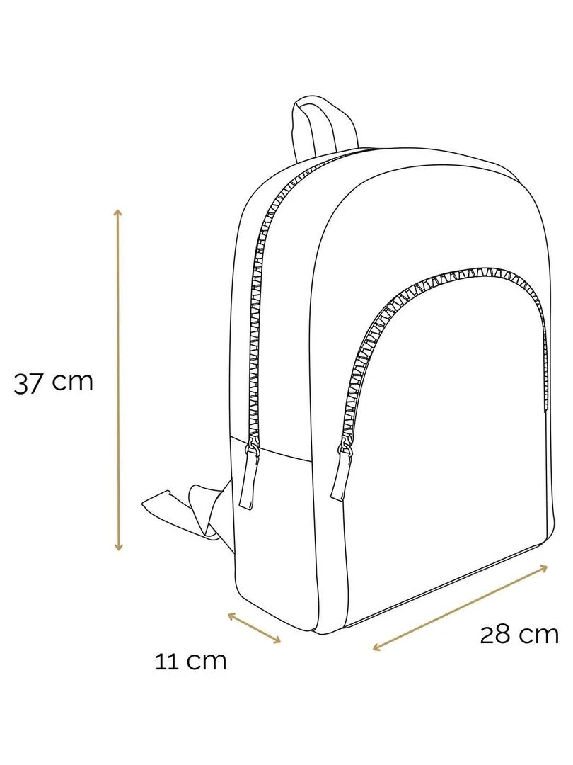 BAGTROTTER Sac à dos 37 cm avec poche Cybel Cheval Licorne Bleu   Bleu