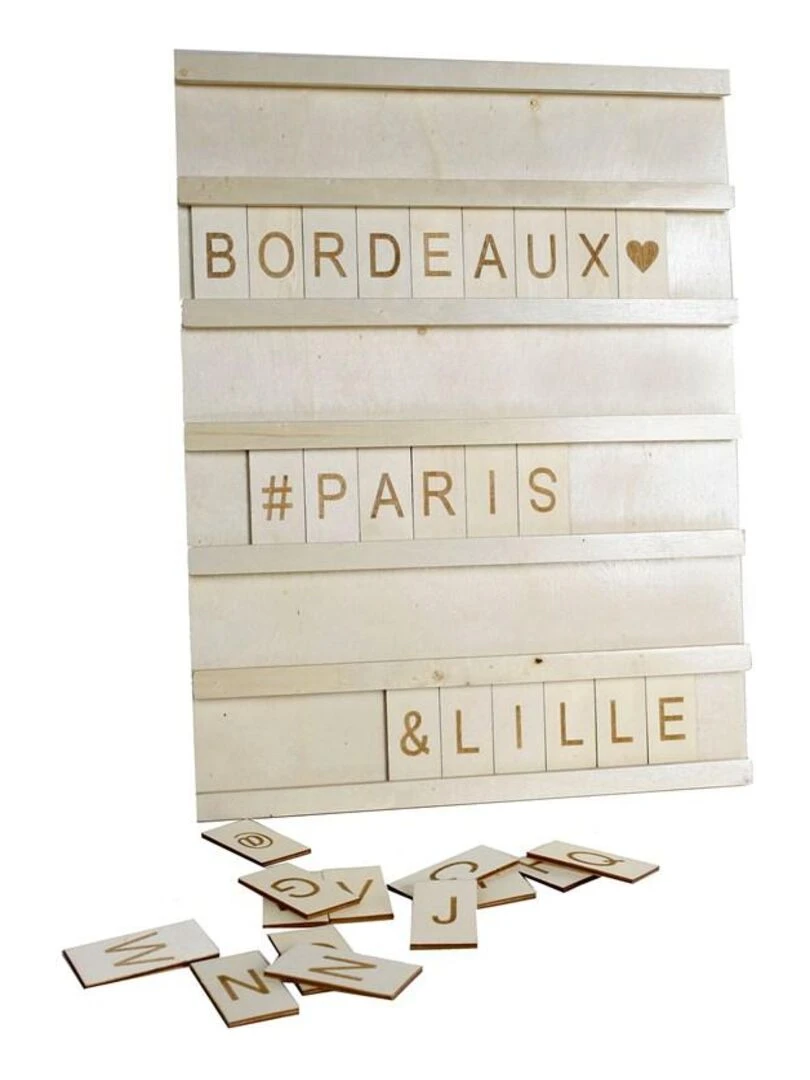 Boîte à messages 'SIMPLICITY' 'TODAY' Beige