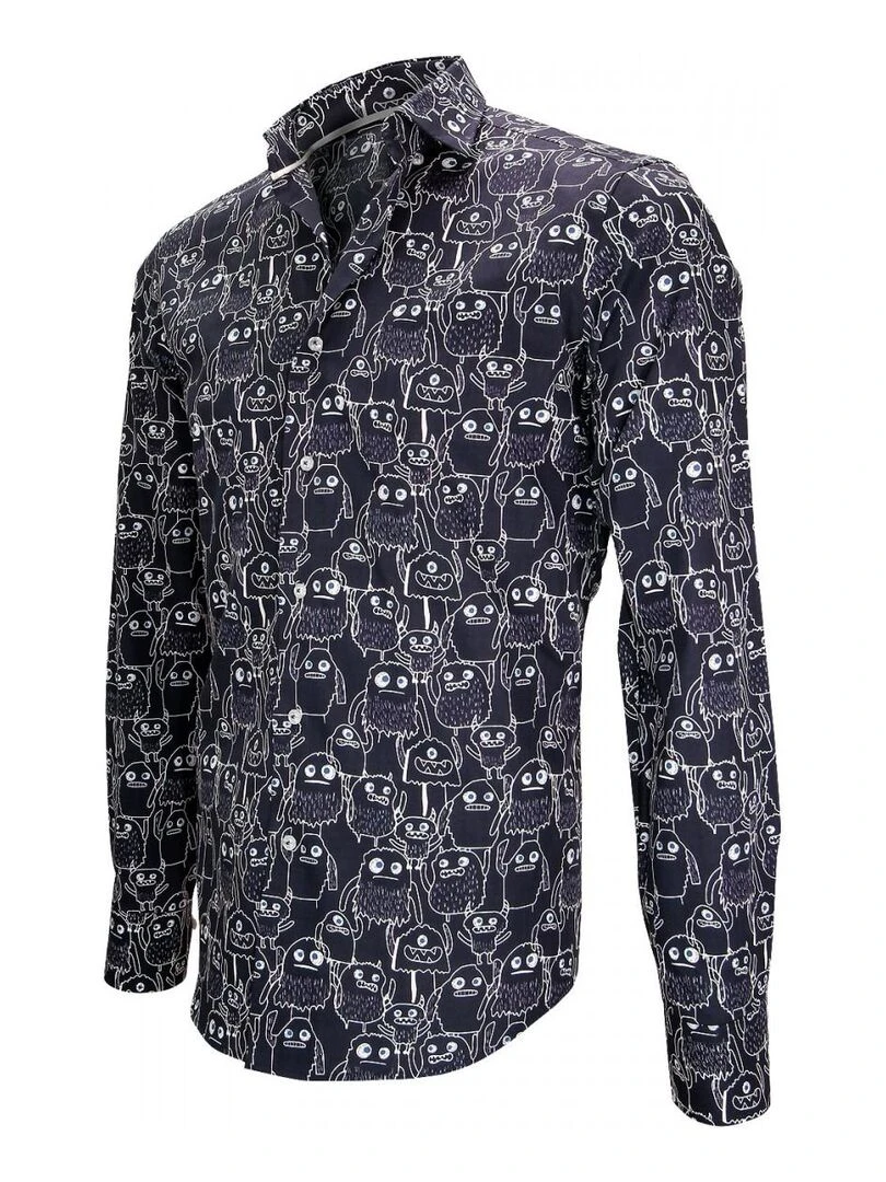 Chemise imprimée MONSTER   Bleu