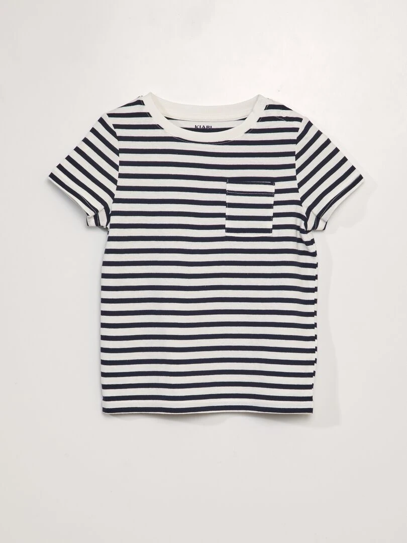 T shirt avec poche   So Easy   Rayé