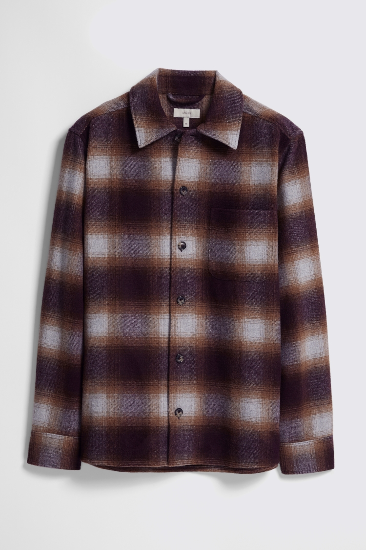 Tailored Fit Burgundy Poplin Shirt   Buy Online at Moss