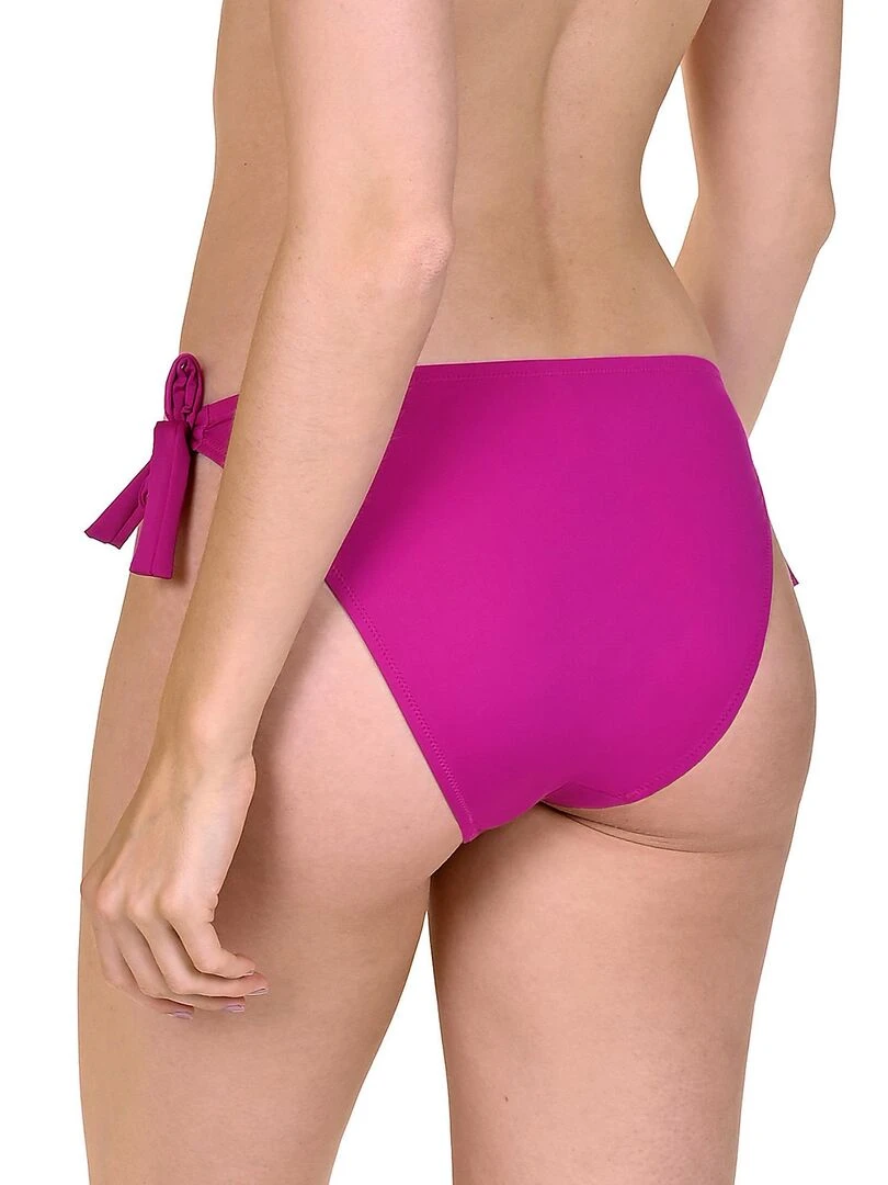 Bas maillot de bain à nouettes Egina Rose fushia