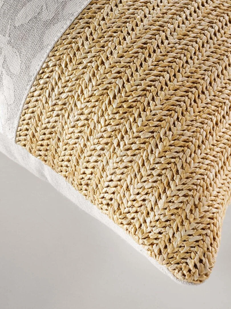 Coussin Effet naturel Beige