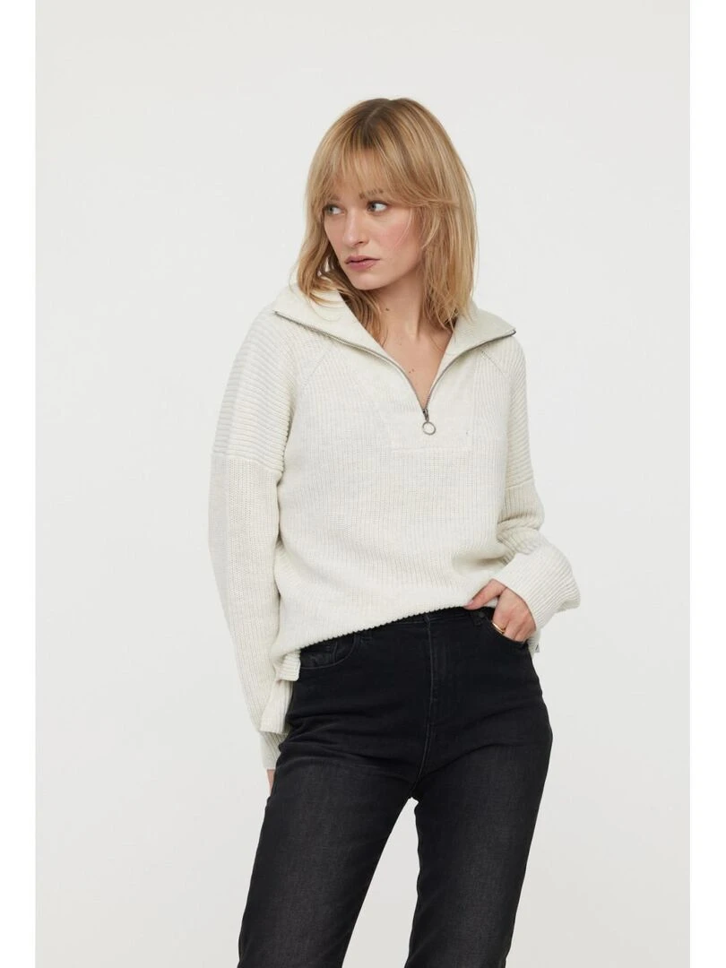 Lee Cooper Pull manches longues coton regular CHASIA Beige