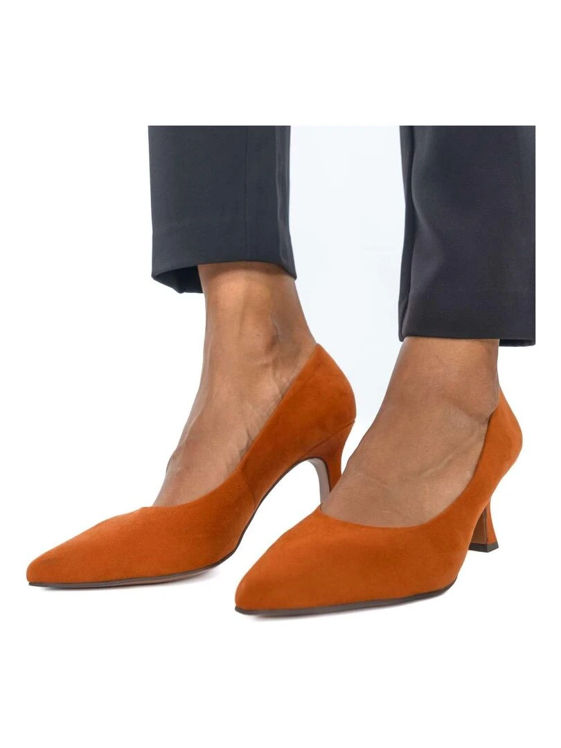 MARCO TOZZI Escarpins talon entonnoir Rouge brique