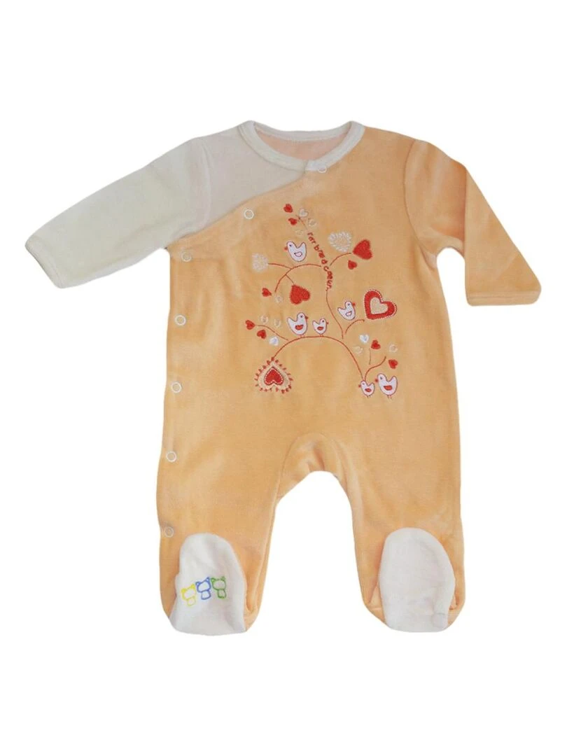 Pyjama "ARBRE A COEUR" LES CHATOUNETS Jaune