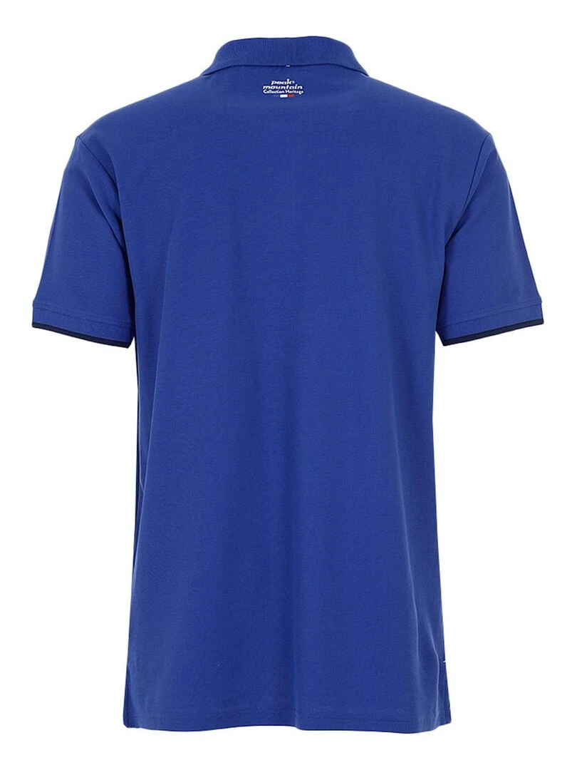 Polo manches courtes homme COROC PEAK MOUNTAIN Bleu