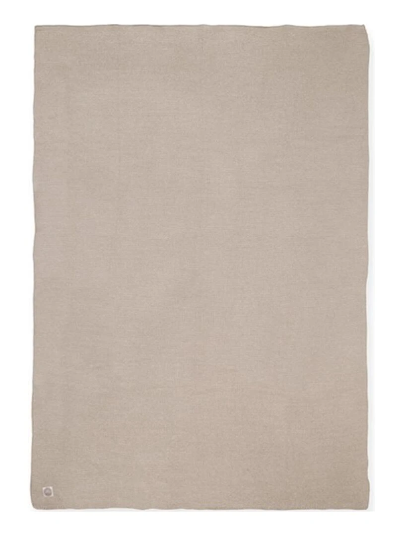 Couverture bébé en coton Basic knit nougat (75 x 100 cm)   Beige