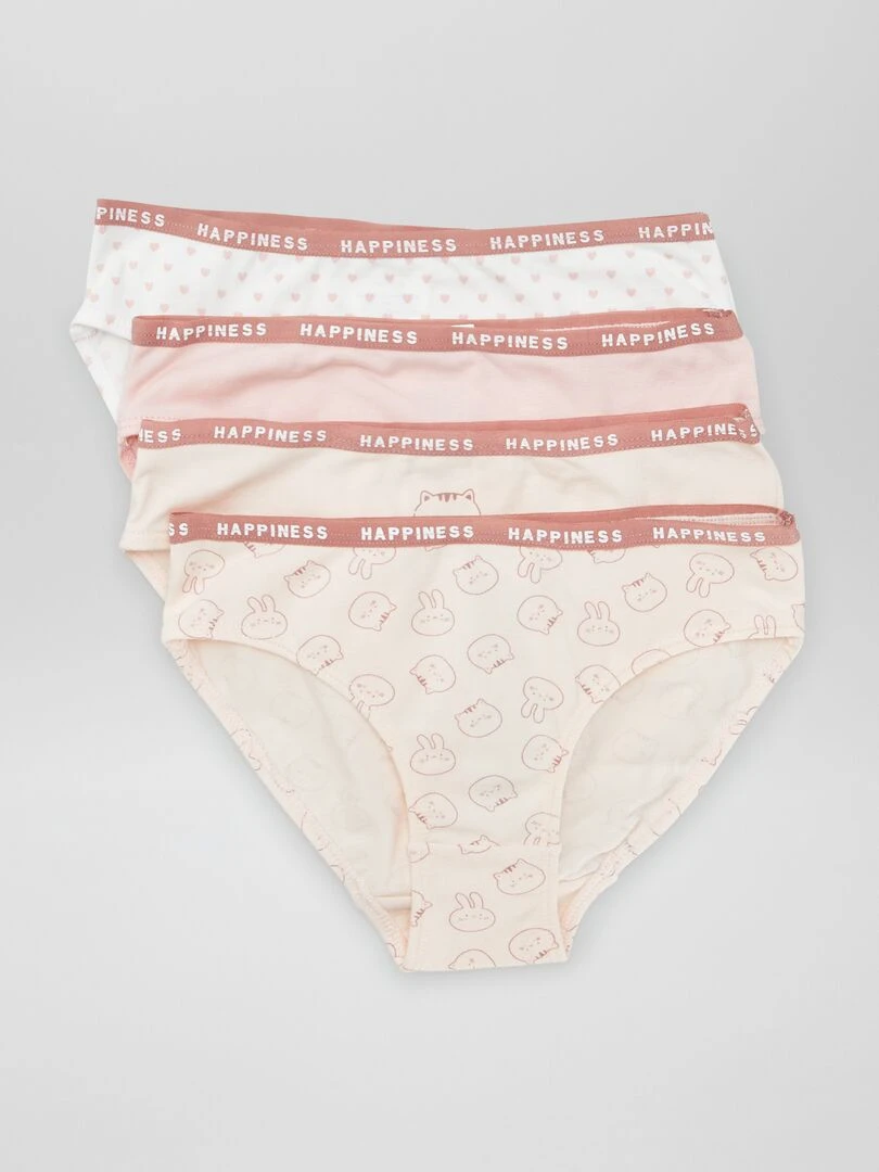 Lot de 4 culottes imprimées Chat