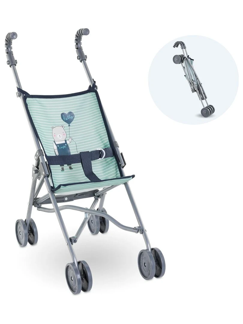 Poussette Canne Sauge pour poupon 36/42/52 cm Vert