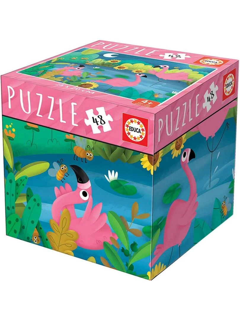 Puzzle 48 pièces : Flamands roses N/A