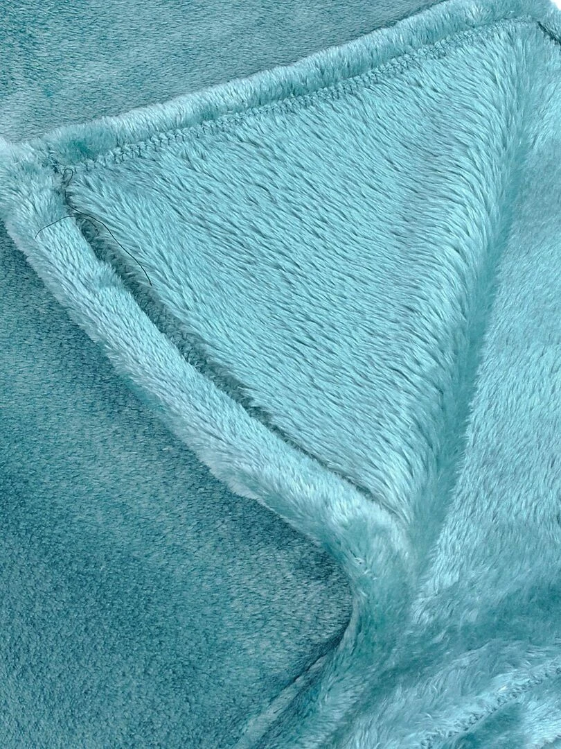 Couverture polaire unie "PILONGA" Bleu ciel