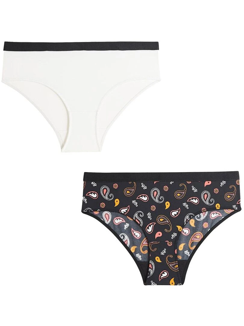 Lot de 2 culottes fille Raga Noir