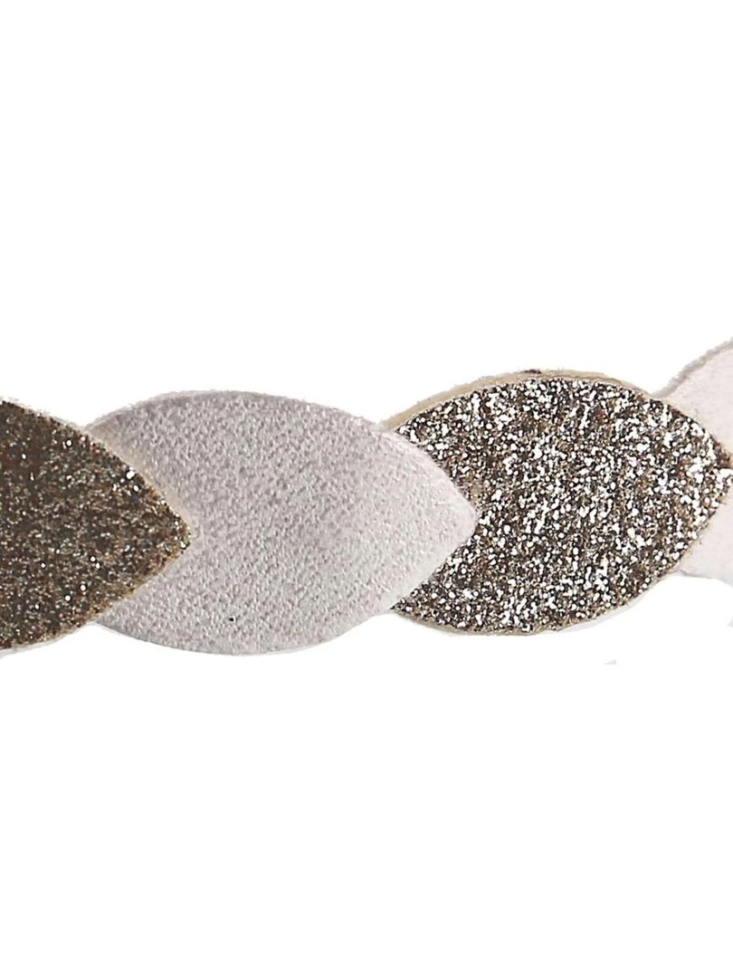 Serre tête feuille glitter   Noukie's   Beige