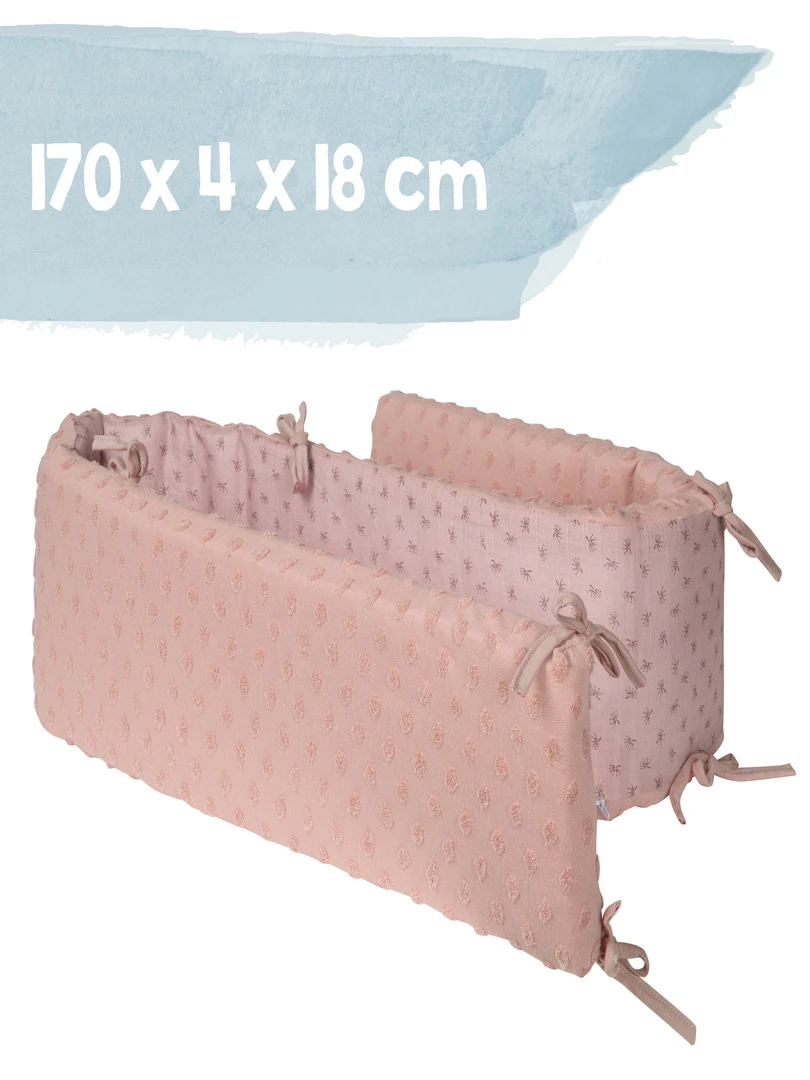 ROBA Tour de Lit Bébé   Lil Planet   Coton Bio   Rose   Rose
