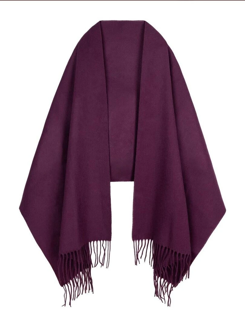 Châle Fely Fabriqué en France Violet