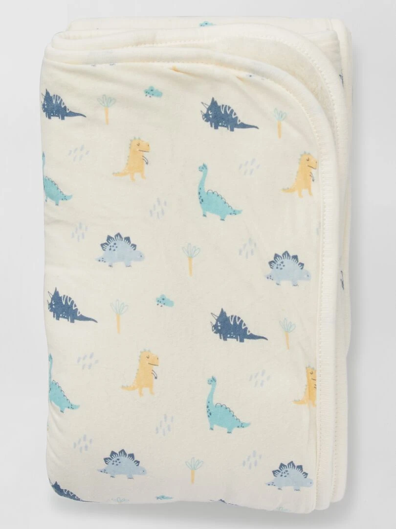 Couverture en jersey   Blanc 'dino'