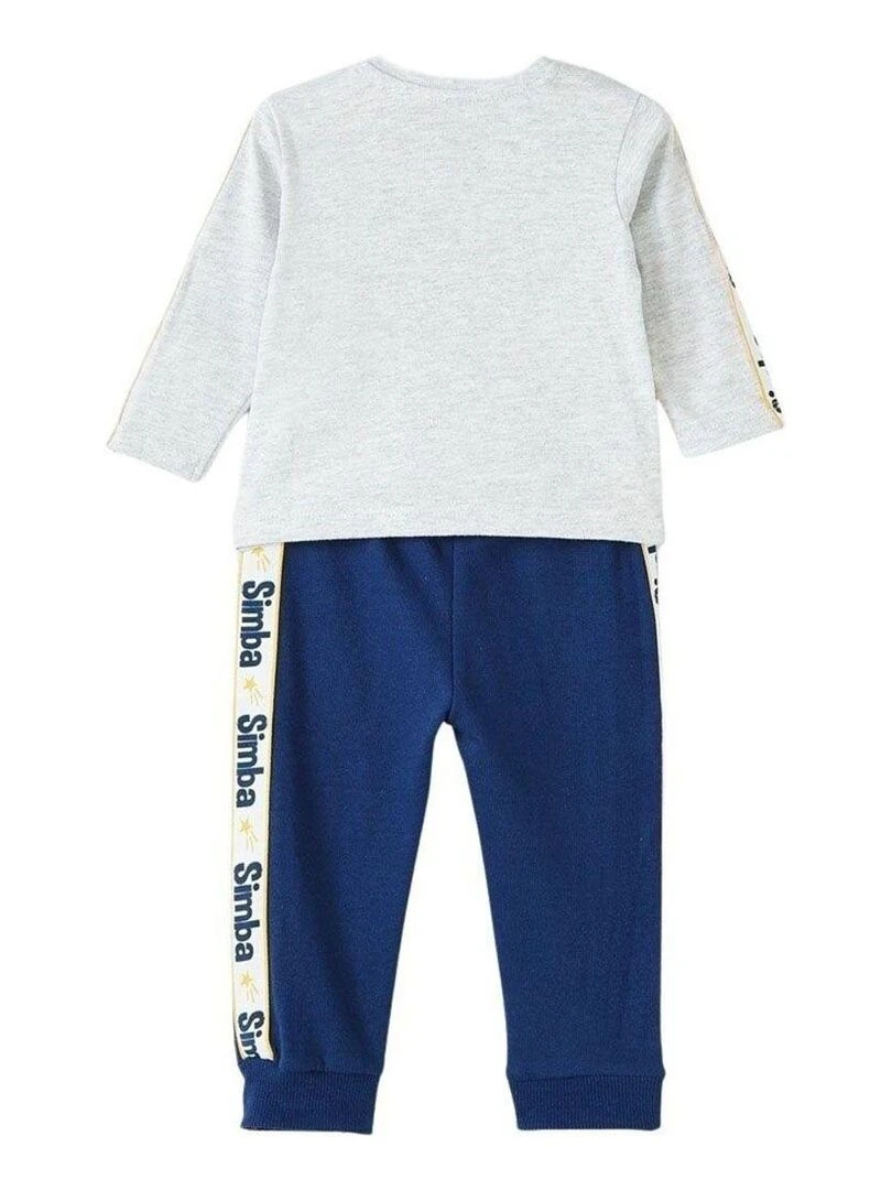 Disney Jogging bébé garçon imprimé Le Roi Lion en coton Gris