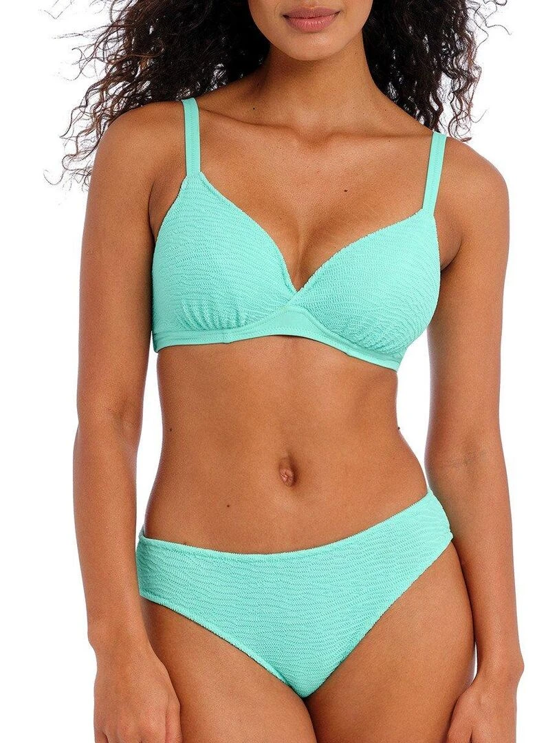 Haut de maillot texturé à armatures Ibiza waves Bleu