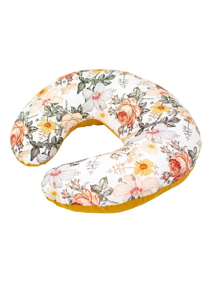 Petit coussin d'allaitement ergonomique + housse Néo Vintage Multicolore