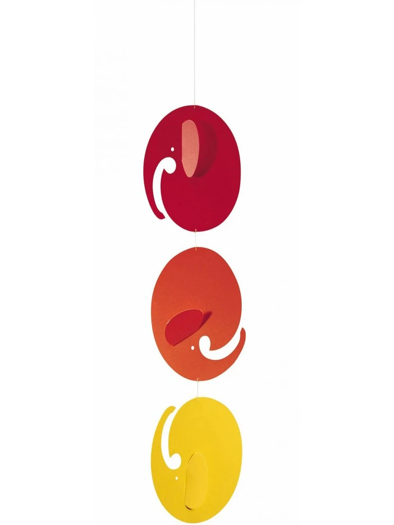 'flensted Mobiles' Rollephants Jaune