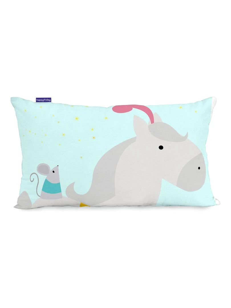 Housse de coussin Pumpkin "Happyfriday" Blanc