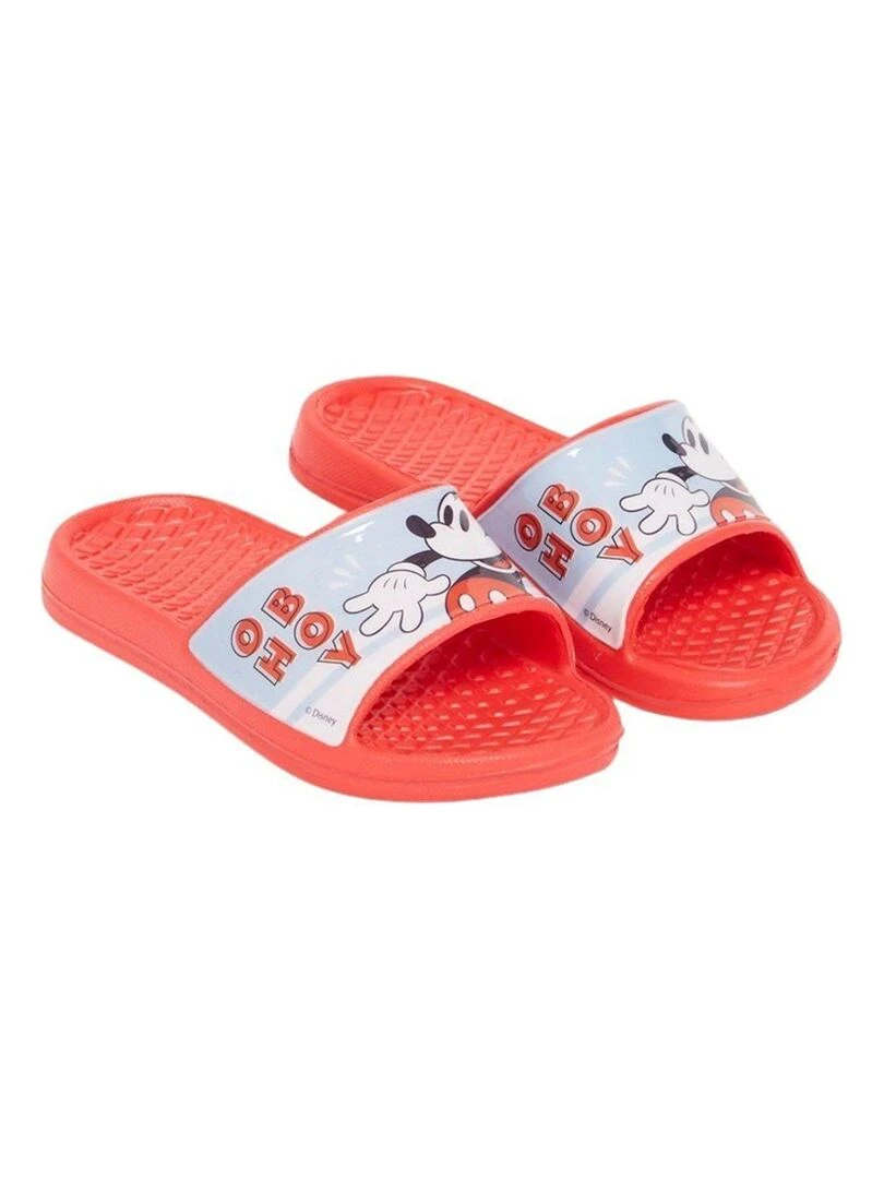 Disney Claquette garçon imprimé Mickey Rouge