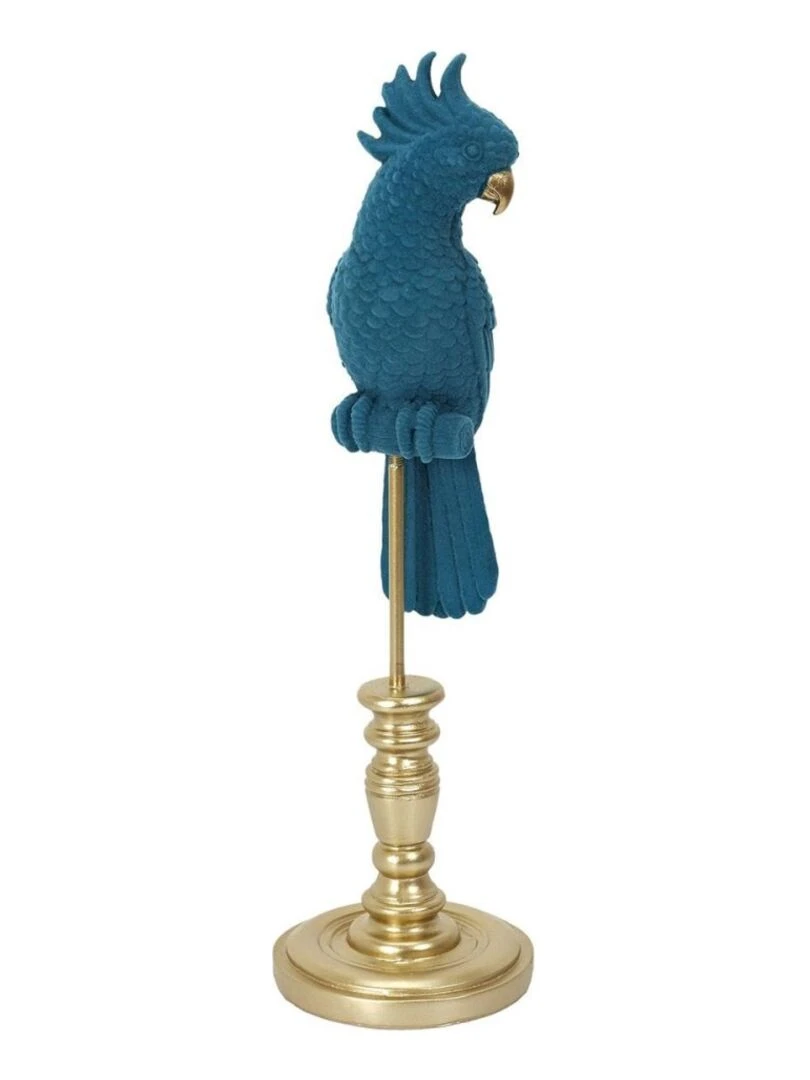 Perroquet décoratif bleu H37 Bleu