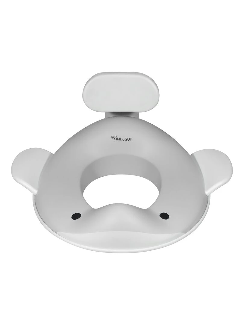 Réducteur de toilette baleine pour enfants Gris clair