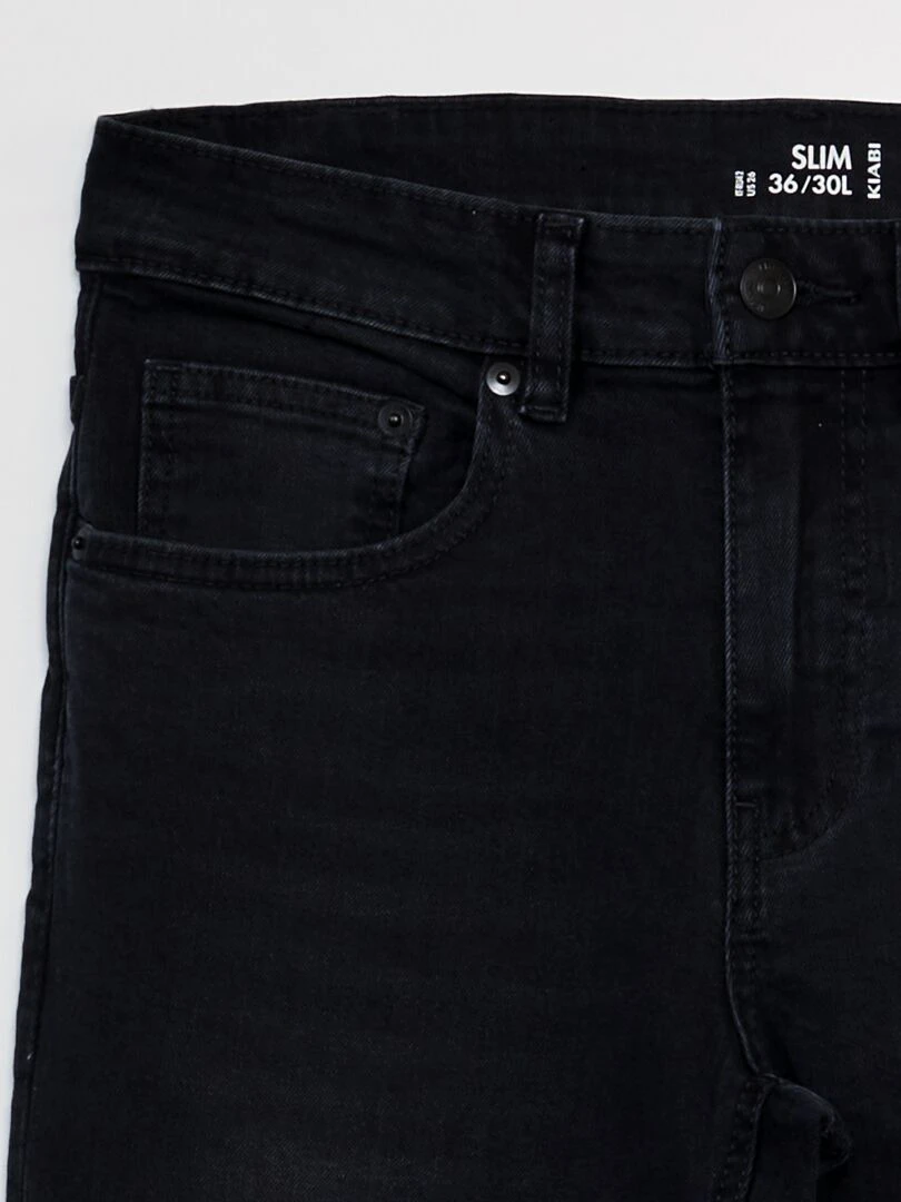 Jean slim   L30   Noir