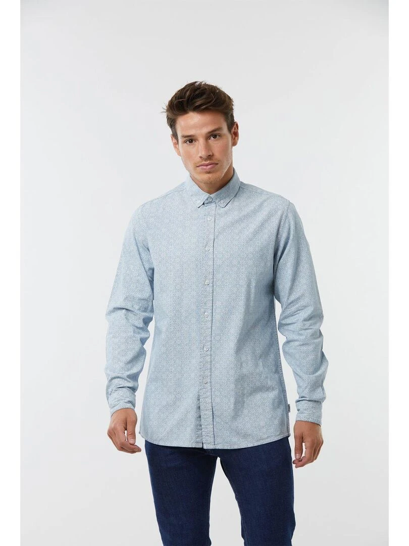 Lee Cooper Chemise manches longues coton DEGEL Bleu