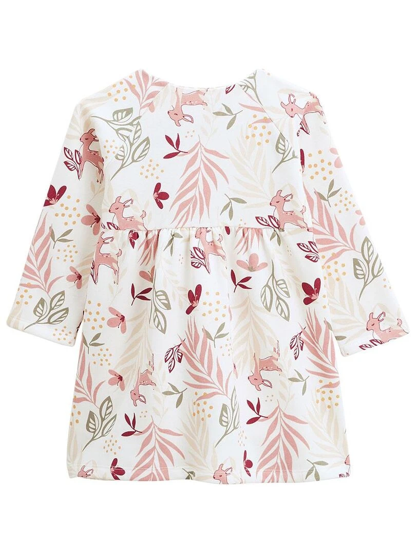 Robe enfant en molleton Oprah Ecru