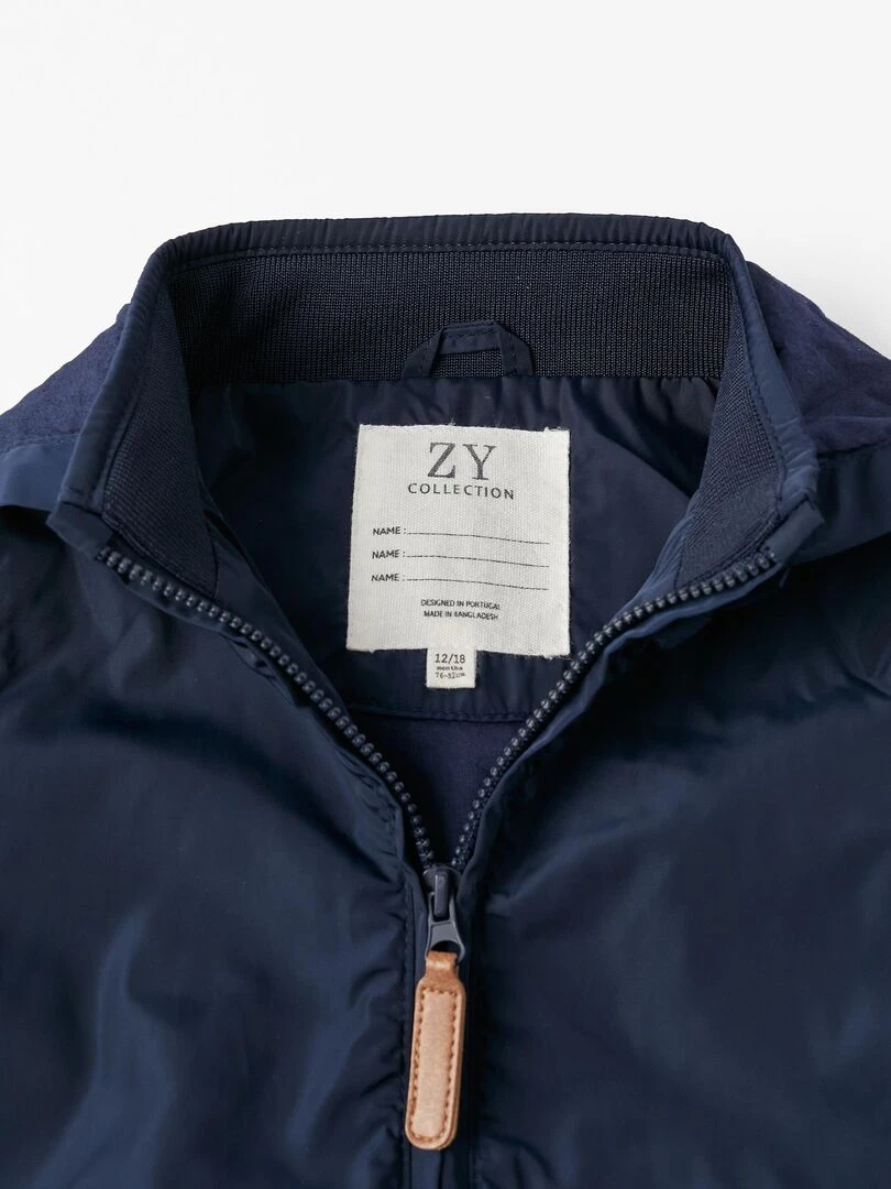 Manteau avec Capuche Amovible pour Bébé Garçon  ATLANTIC COMPANY   Bleu