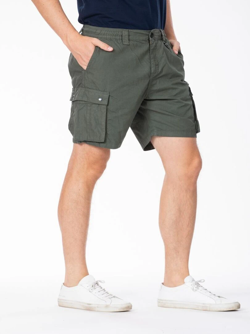 Bermuda coton coupe cargo ASHER 'Rica Lewis'   Vert