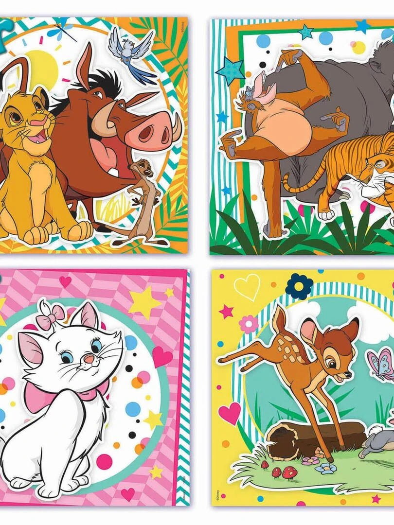 Malette Puzzles Progressifs de 12 à 25 pièces : Animaux Disney N/A