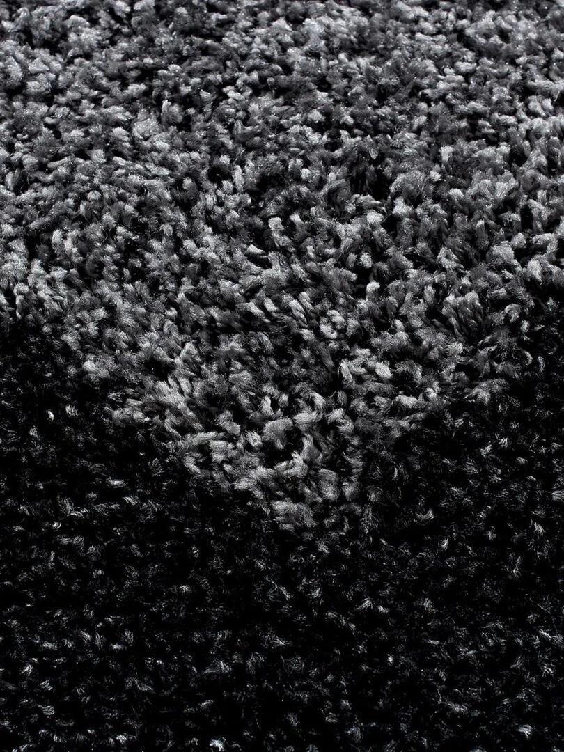 Tapis shaggy BORDURE OEKO TEX® Noir