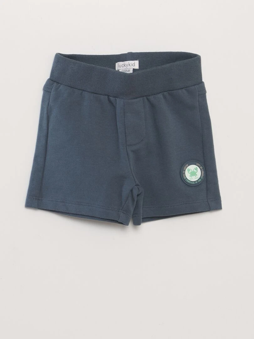 Ensemble T shirt et short   2 pièces   Bleu