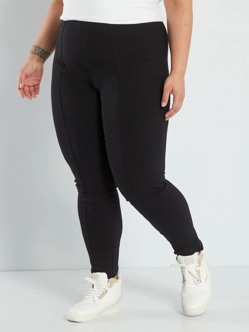 Pantalon skinny taille élastiquée noir