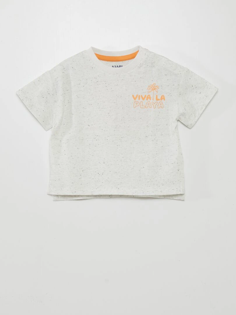 T shirt moucheté Orange