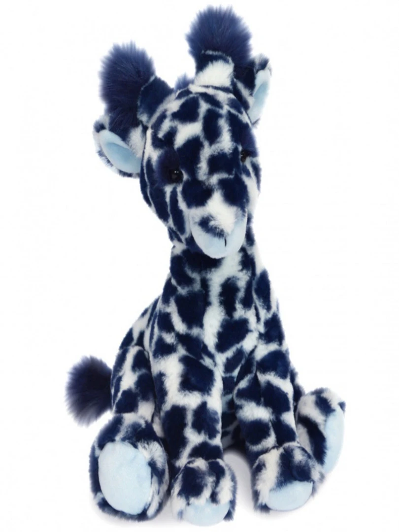 Coffret Peluche Lisi La Girafe Bleue Terre Sauvage (30 Cm)   Bleu