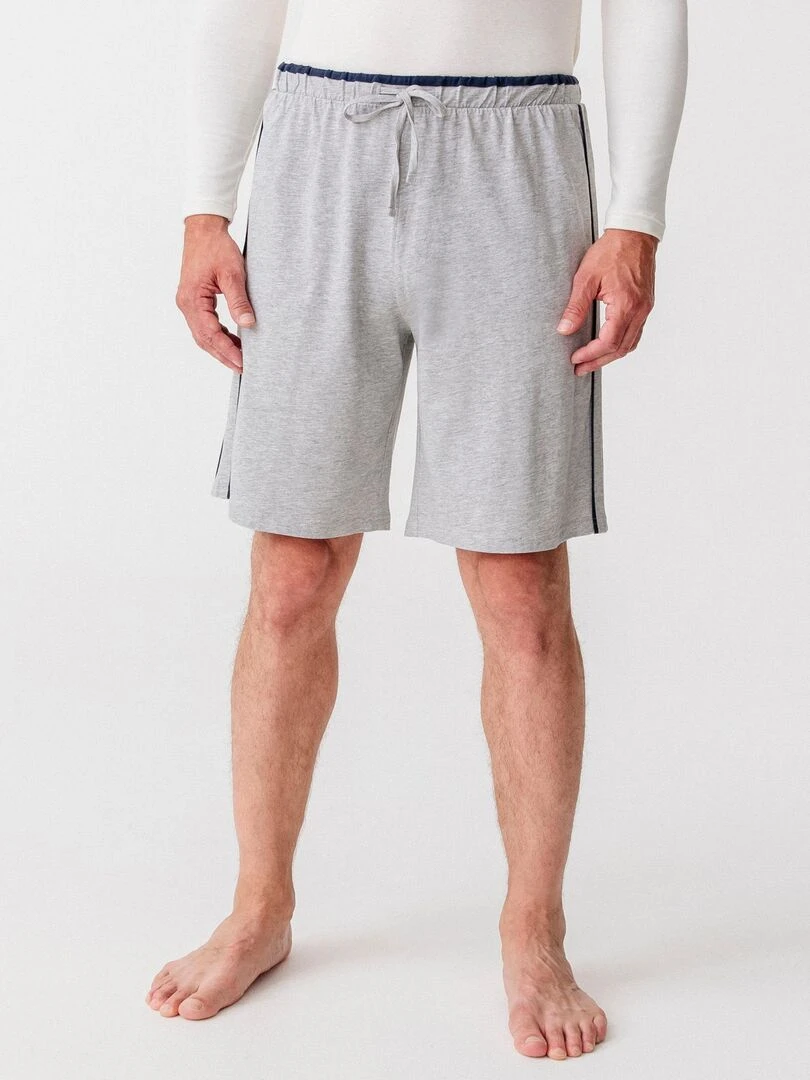 Lot de 2 shorts maille jersey Damart Bleu marine